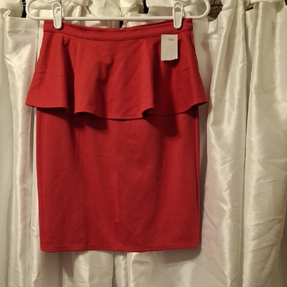 Mossimo Red Pencil Skirt XS